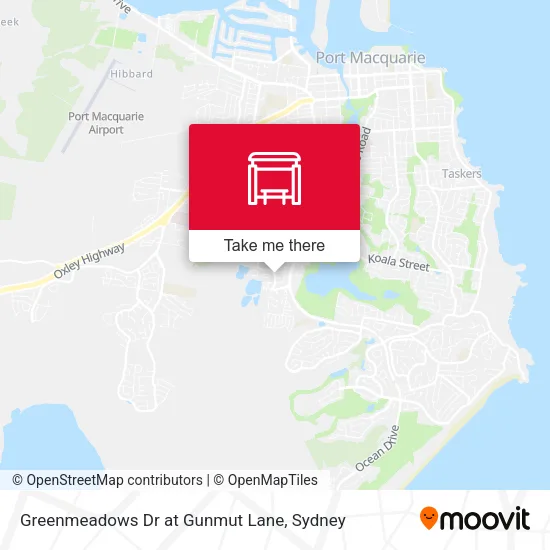 Mapa Greenmeadows Dr at Gunmut Lane