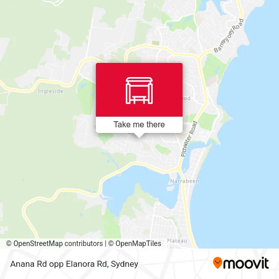 Anana Rd opp Elanora Rd map