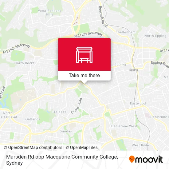 Marsden Rd opp Macquarie Community College map