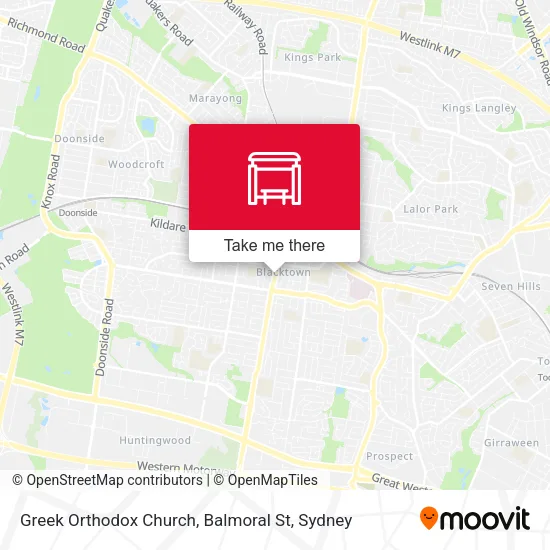 Mapa Greek Orthodox Church, Balmoral St