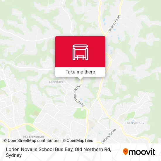 Lorien Novalis School Bus Bay, Old Northern Rd map