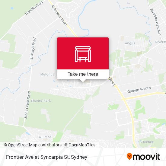 Frontier Ave at Syncarpia St map