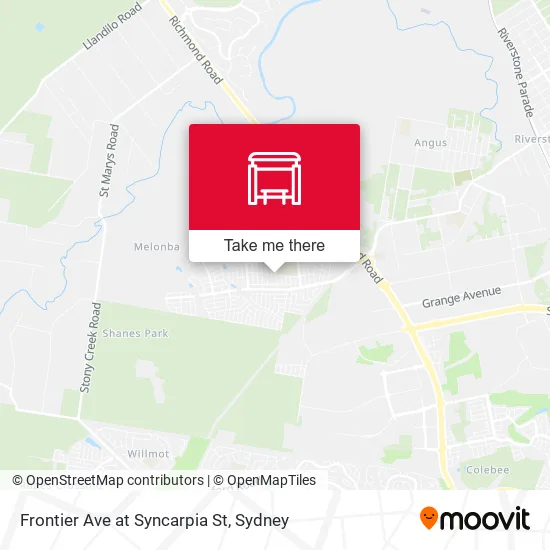 Frontier Ave at Syncarpia St map
