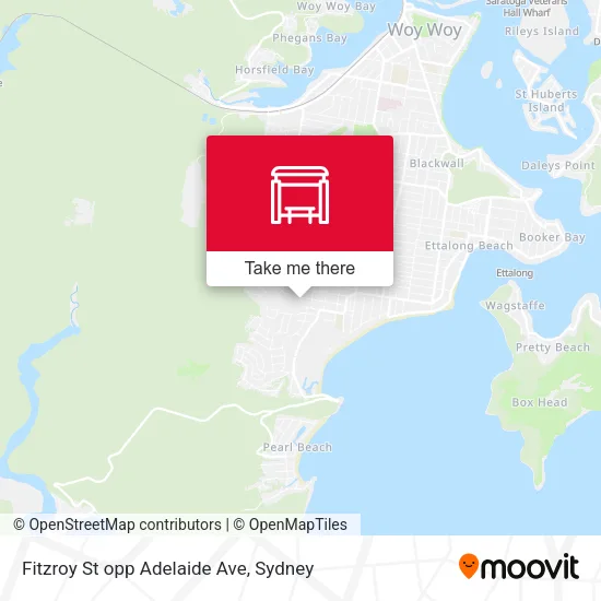 Fitzroy St opp Adelaide Ave map