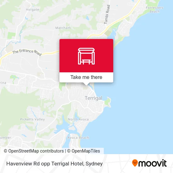 Mapa Havenview Rd opp Terrigal Hotel