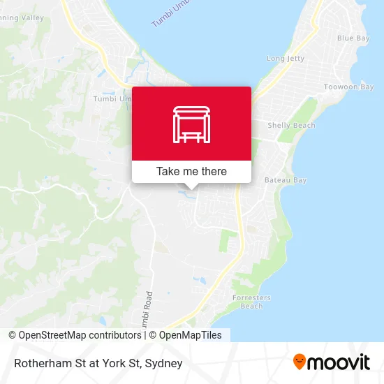 Mapa Rotherham St at York St