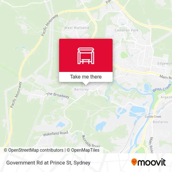 Government Rd at Prince St map