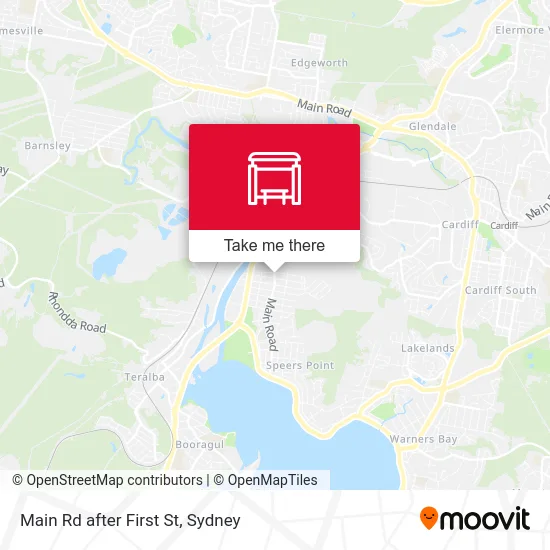 Mapa Main Rd after First St