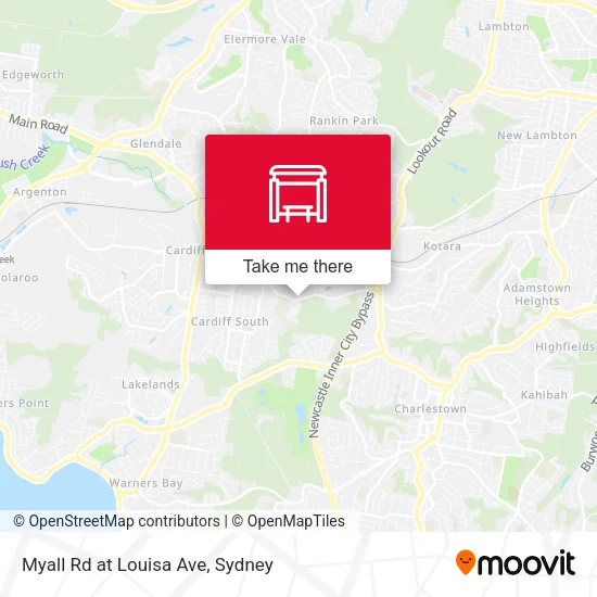 Myall Rd at Louisa Ave map