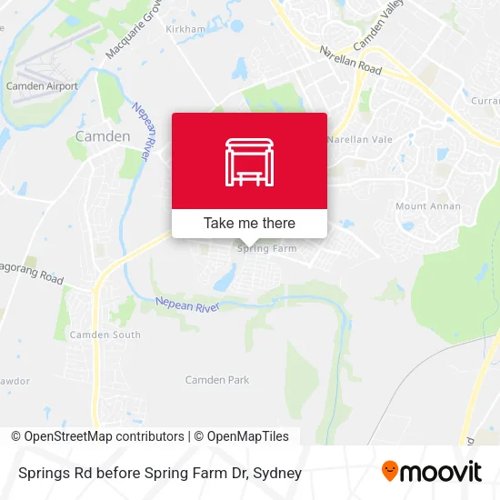Springs Rd before Spring Farm Dr map