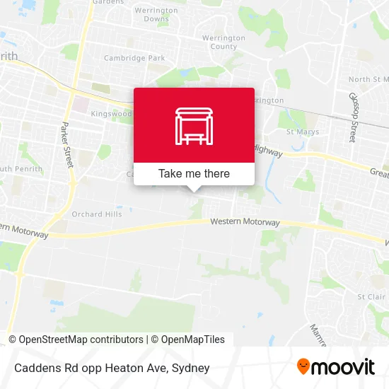 Caddens Rd opp Heaton Ave map