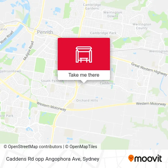 Caddens Rd opp Angophora Ave map