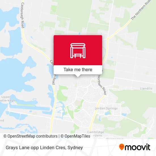 Grays Lane opp Linden Cres map
