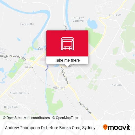 Andrew Thompson Dr before Books Cres map