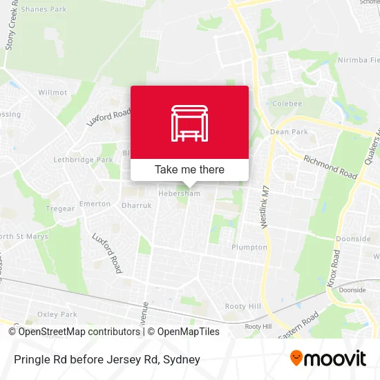 Pringle Rd before Jersey Rd map