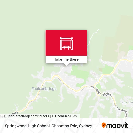 Mapa Springwood High School, Chapman Pde