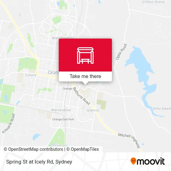 Spring St at Icely Rd map