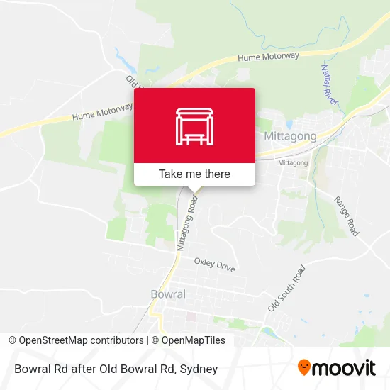 Bowral Rd after Old Bowral Rd map
