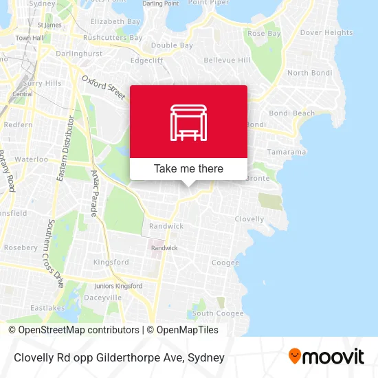 Clovelly Rd opp Gilderthorpe Ave map