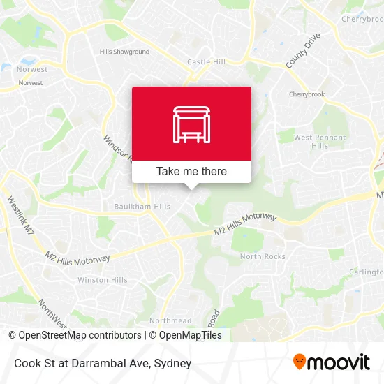 Cook St at Darrambal Ave map