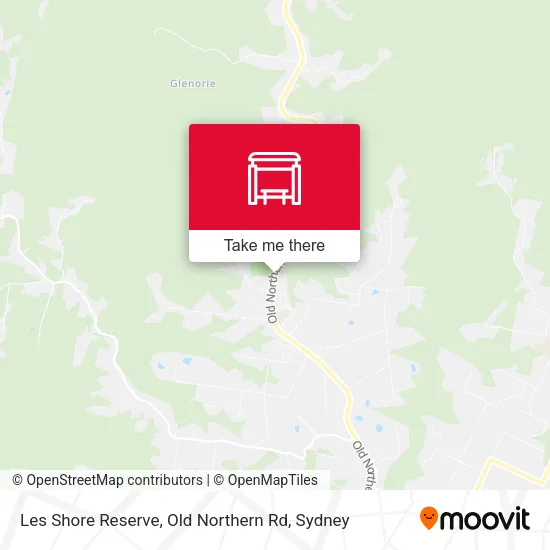 Les Shore Reserve, Old Northern Rd map