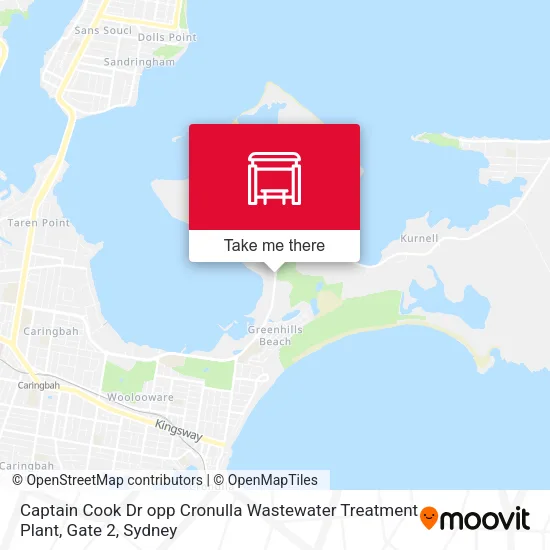 Captain Cook Dr opp Cronulla Wastewater Treatment Plant, Gate 2 map