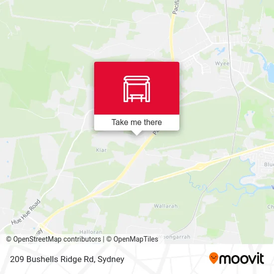Mapa 209 Bushells Ridge Rd