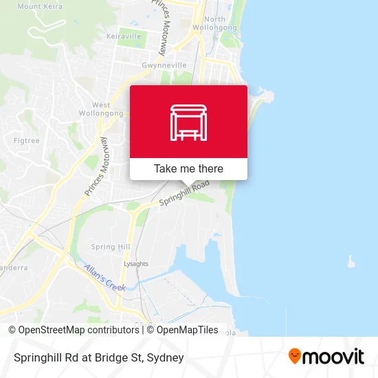 Mapa Springhill Rd at Bridge St