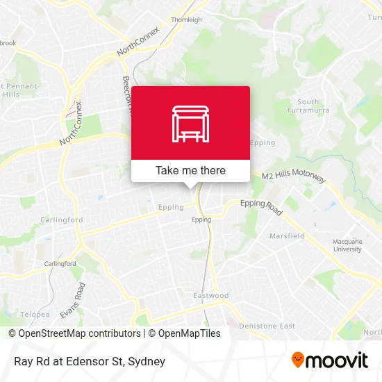 Mapa Ray Rd at Edensor St