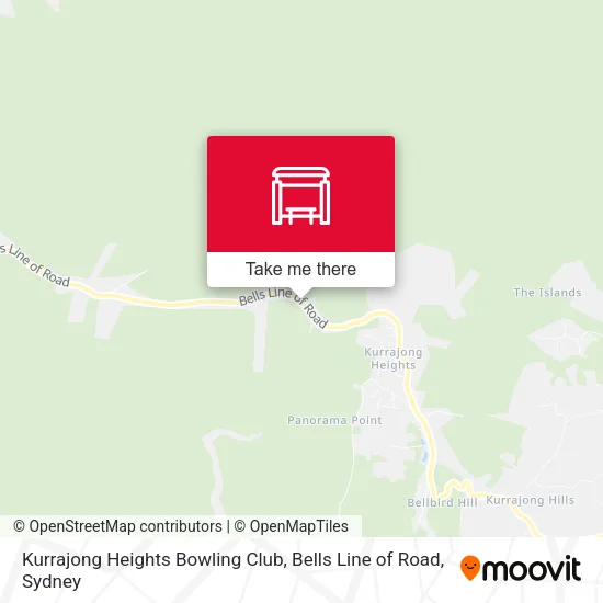 Kurrajong Heights Bowling Club, Bells Line of Road map