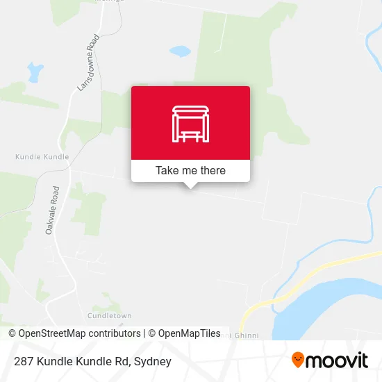 Mapa 287 Kundle Kundle Rd