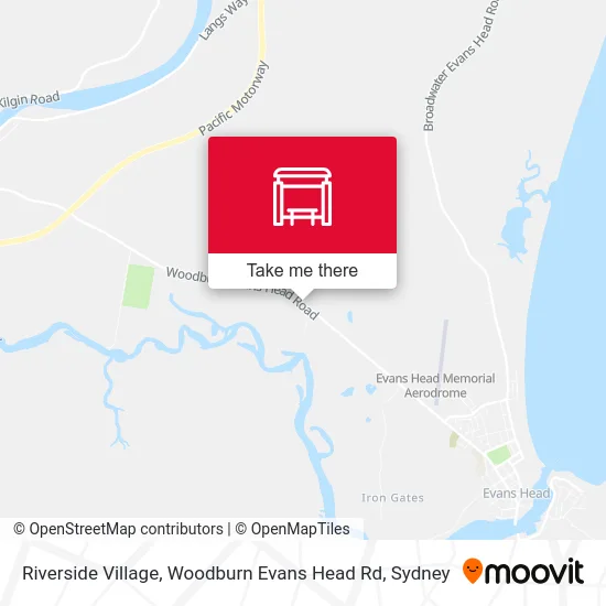 Mapa Riverside Village, Woodburn Evans Head Rd