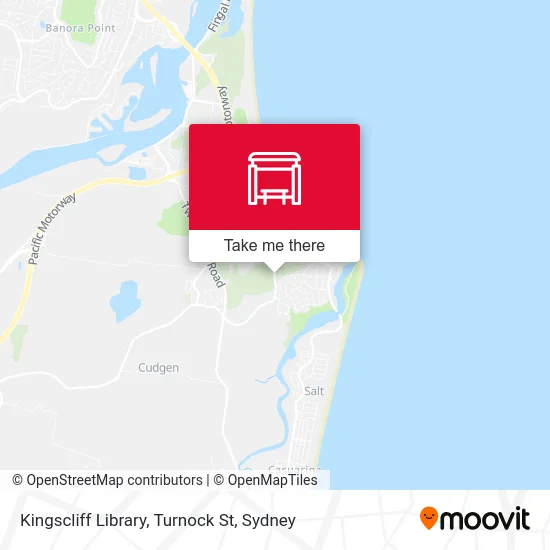 Mapa Kingscliff Library, Turnock St