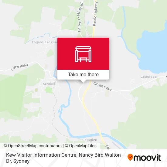 Kew Visitor Information Centre, Nancy Bird Walton Dr map