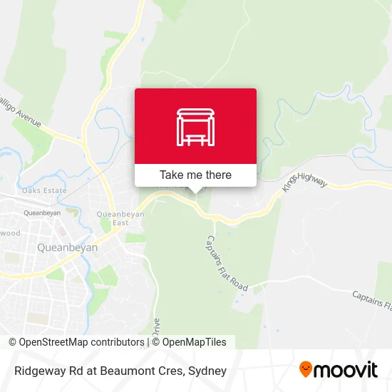 Mapa Ridgeway Rd at Beaumont Cres