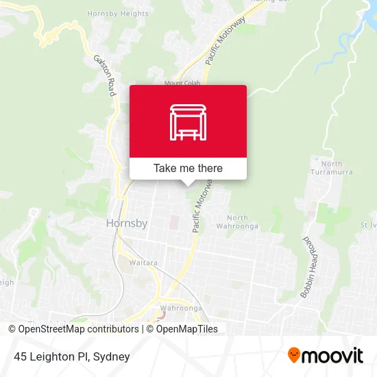 Mapa 45 Leighton Pl