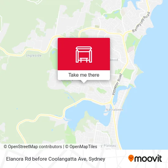 Elanora Rd before Coolangatta Ave map