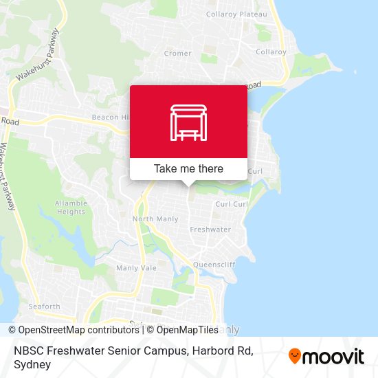NBSC Freshwater Senior Campus, Harbord Rd map