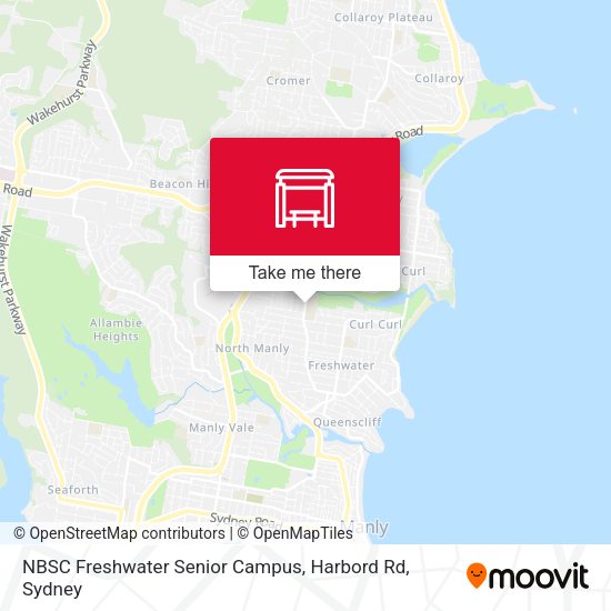 NBSC Freshwater Senior Campus, Harbord Rd map