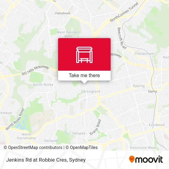 Jenkins Rd at Robbie Cres map