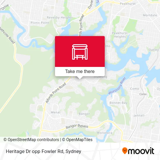 Heritage Dr opp Fowler Rd map