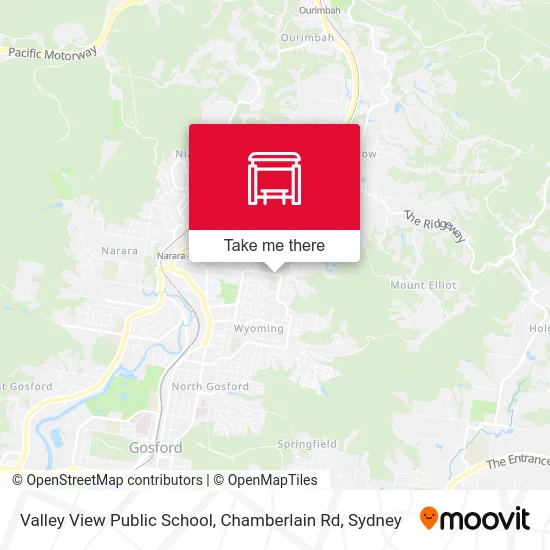 Mapa Valley View Public School, Chamberlain Rd