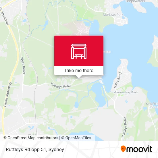 Mapa Ruttleys Rd opp 51