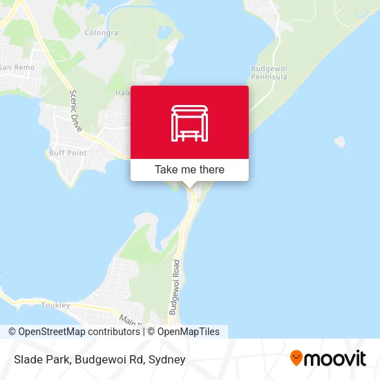 Mapa Slade Park, Budgewoi Rd