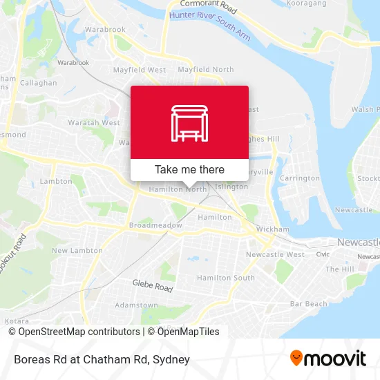 Mapa Boreas Rd at Chatham Rd