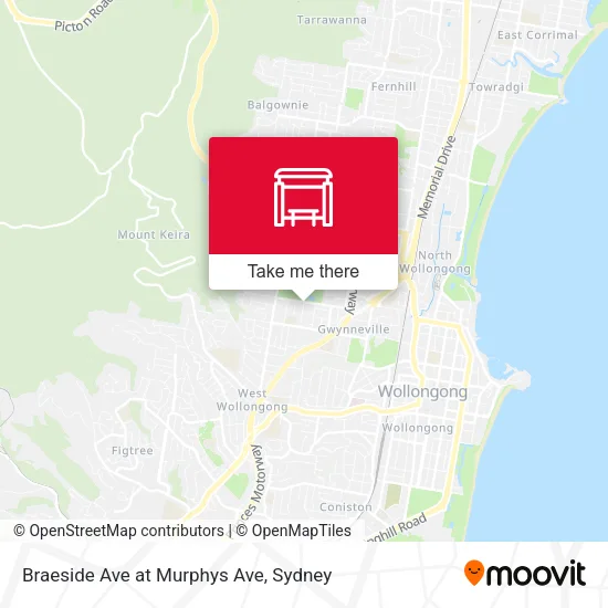 Braeside Ave at Murphys Ave map