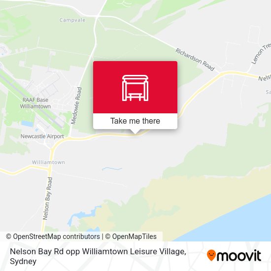Nelson Bay Rd opp Williamtown Leisure Village map