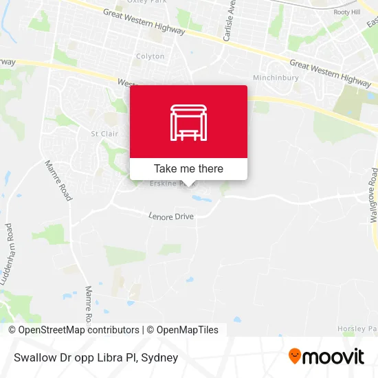 Swallow Dr opp Libra Pl map