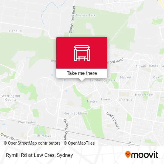 Mapa Rymill Rd at Law Cres