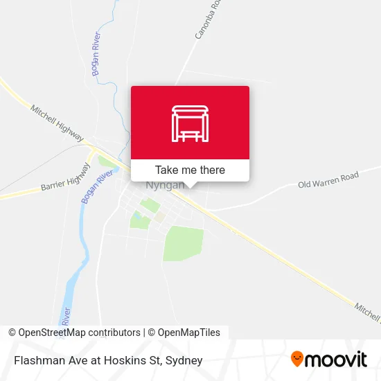 Flashman Ave at Hoskins St map